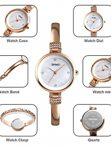 Skmei 1409 Золото часы наручные