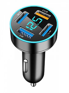 Зарядка в прикуриватель для автомобиля 4*USB TDS TS-CAU71