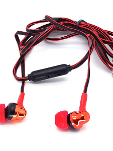 Орбита OT-ERG52 Красные наушники вакуум-гарнитура (3.5мм)