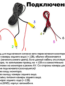 Камера заднего вида автомобильная накладная 500ТВЛ TDS TS-CAV15