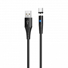 HOCO X60 Черный кабель магнитный USB 2A (TYPE-C) 1м