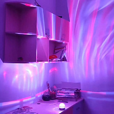 Световая установка Диско шар светодиодные волны Огонёк OG-LDS27