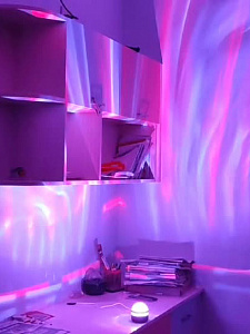 Световая установка Диско шар светодиодные волны Огонёк OG-LDS27