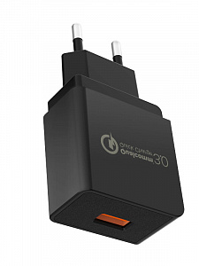 Зарядное устройство для телефона, Быстрая зарядка 20W адаптер QC 3.0 Орбита OT-APU29 Черный