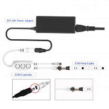 Огонек OG-LDL49 LED контроллер DC 12-24В (Wi-Fi. RGB, 3PIN)