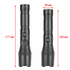 Патриот PT-FLR30 фонарь ручной (1L, 18650.,ZOOM)