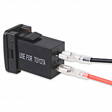 Розетка питания. Разъем в авто врезной на 2USB гнезда 12-24В TDS TS-CAU47