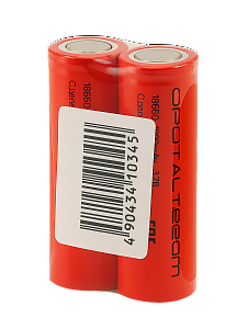 Аккумулятор 18650 3.7v 1200мАч плоский пин, 2шт Орбита