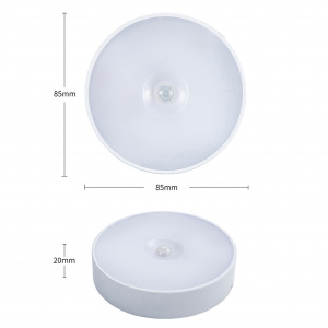 Светильник с датчиком движения, ночник беспроводной Огонёк OG-LDP22 Теплый желтый