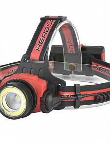 Фонарь налобный, фонарик аккумуляторный Следопыт PT-FLG09
