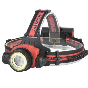 Фонарь налобный, фонарик аккумуляторный Следопыт PT-FLG09