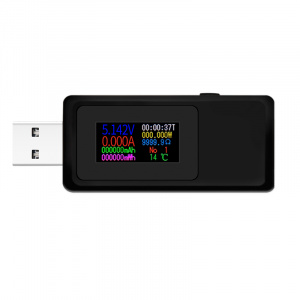 KEWEISI KWS-MX19 Черный USB тестер QC3.0 (4-30В, 5.5А)