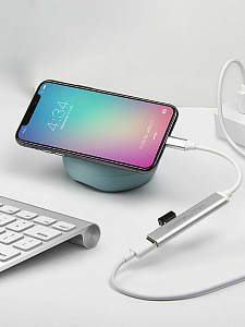 USB HUB 2.0, разветвитель Lightning на 3 порта Орбита OT-PCR19