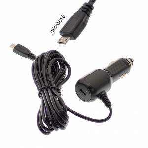 TDS TS-CAU60 Шнур питания в прикуриватель (3.5м, 12-24В, microUSB+Type-C PD20W)