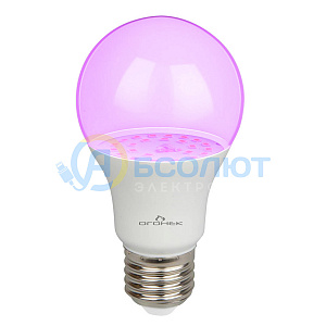 Фитолампочка, фитолампа светодиодная для растений Е27, 13Вт Огонек OG-LDP43