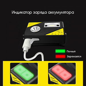 Патриот PT-FLG27 фонарь налобный (1L, аккум, дат.движ)