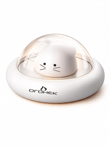 Ночник детский аккумуляторный мышка Огонёк OG-LDP21 Теплый желтый