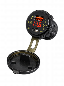 TDS TS-CAU58 Красный разветвитель авто (Врезной)