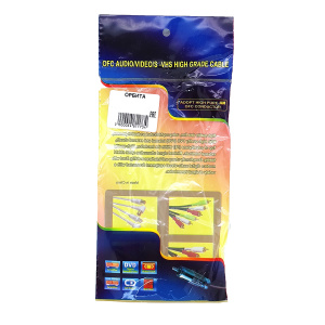 Кабель аудио 3 тюльпана соединительный 3хRCA джек/Jack 3.5, 1.5 метра Орбита OT-AVC01