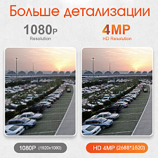 Орбита OT-VNI52 Серая видеокамера IP 4G (2560*1440, 4Mpix, 3,6мм, пластик)