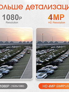 Орбита OT-VNI52 Серая видеокамера IP 4G (2560*1440, 4Mpix, 3,6мм, пластик)