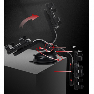 Держатель для телефона автомобильный на присоске TDS TS-CAA56 Синий