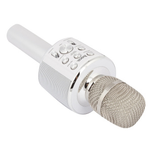 HOCO BK3 Серебро Микрофон (Bluetooth, динамики, USB)