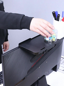 Навесная полка кронштейн подставка на телевизор, монитор для ресивера, приставки Орбита OT-HOD20