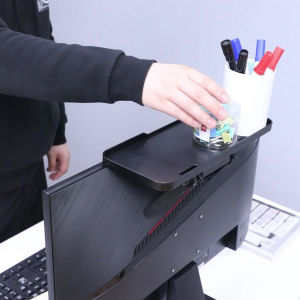 Навесная полка кронштейн подставка на телевизор, монитор для ресивера, приставки Орбита OT-HOD20