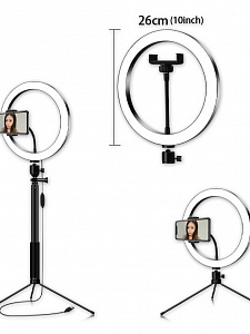 Огонек OG-SMH02 лампа кольцевидная со штативом (26см)