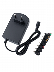 Зарядка для ноутбуков универсальный блок питания с насадками 3-12В, 30Вт Орбита OT-APB60