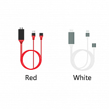 Орбита OT-AVW49 кабель (штекер HDMI - штекер LIGHTNING) 2м