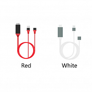 Орбита OT-AVW49 кабель (штекер HDMI - штекер LIGHTNING) 2м