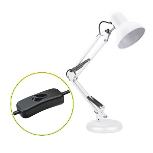 Огонек OG-LDP35 Белый светильник настольный (E27) НЕ В ЗАВОДСКОЙ КОРОБКЕ