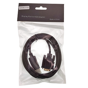 Видеошнур Displayport (DP) / VGA кабель 1.8 метра Орбита OT-AVW45 силиконовый