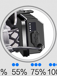 Патриот PT-FLG29 фонарь налобный (4L, 2*18650)