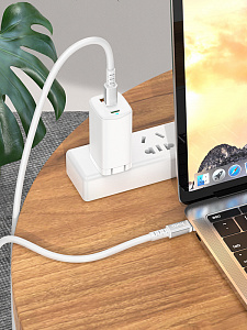 HOCO X85 Белый кабель PD60W (TYPE-C-TYPE-C) 1м