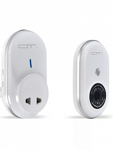 Звонок беспроводной сетевой 45 мелодий Орбита OT-HOC20 Белый