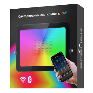Прожектор светодиодный уличный 30Вт, ландшафтный RGB светильник с приложением Огонёк OG-LDP24