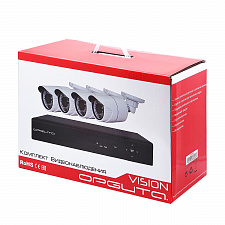 Орбита OT-VNK03 IP комплект видеонаблюдения (4 камеры, 1080P)