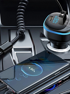 FM-модулятор трансмиттер автомобильный с Bluetooth TDS TS-CAF23