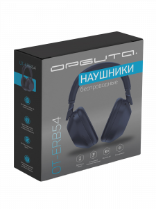 Наушники беспроводные Bluetooth с микрофоном Орбита OT-ERB54 Синие