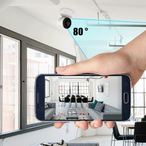 Видеоняня, камера видеонаблюдения беспроводная 2 Mp Орбита OT-VNI64 Белая