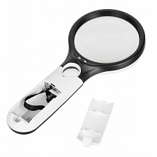 Лупа ручная увеличительная с подсветкой Орбита OT-INL19