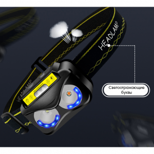 Патриот PT-FLG33 фонарь налобный (3L, аккум, дат.движ)