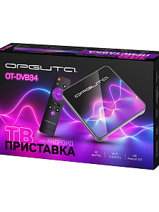 Орбита OT-DVB34 медиа плеер (Allwinner H313, Android12.1, 1Гб, Flash 8ГБ, Wi-Fi)