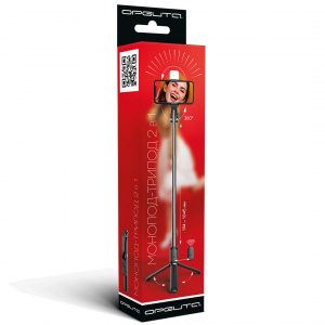 Штатив для телефона. Селфи палка для смартфона с подсветкой монопод-трипод 2 в 1 Орбита OT-SMH20