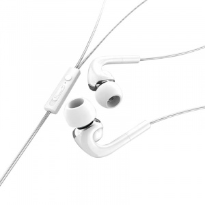 EZRA EP06 Белые наушники вакуум - гарнитура (3.5мм)