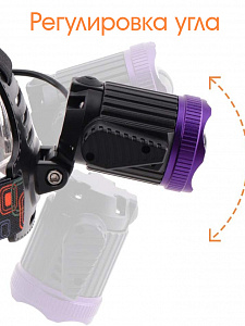 Патриот PT-FLG03 фонарь налобный (3L, 2*18650, ZOOM, Т6)