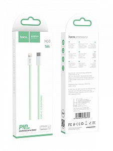 HOCO X68 Зеленый кабель PD20W (iOS Lighting-TYPE-C) 1м